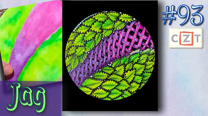 JAG || Easy Zentangle ® Patterns || Day 93 || 100 Days of Zentangle 2020