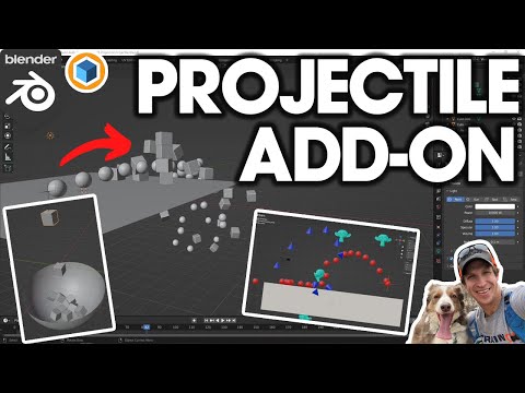 Easy Physics Projectiles in Blender with....PROJECTILE! (Free Add-On!)