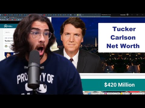 Thumbnail for Hasan REACTS to Tucker Carlsons NETWORTH