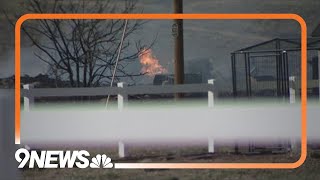 Wildfire burning west of Berthoud in Larimer County fully contained