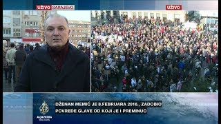 Građani Pred Narodnim Pozorištem Traže Istinu I Pravdu Za Dženana Memića