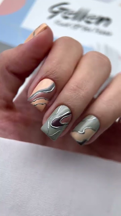 Gel Polish Nail Tutorial #fallnails #gellen #gelpolish #nails #nailtutorial #foryou