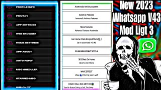 NEW🤑VIP WHATSAPP 2023 V43  MOD APK LIGHT VERSION CALL CRUSH😱 VIRUS WORKING MOD♟️ IMMNUNE screenshot 2