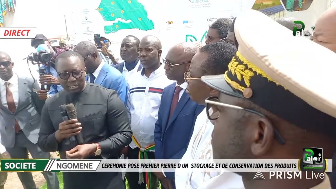 DIRECT NGOMENE : CÉRÉMONIE DE POSE PREMIER PIERRE D'UNE STOCKAGE DE CONSERVATION DES PRODUITS