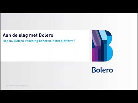 Beleggen met Bolero: rekening beheren