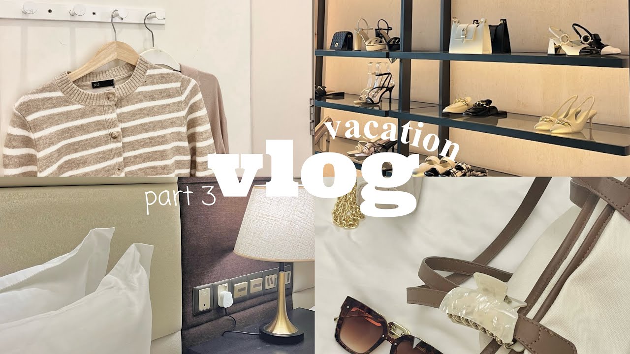 vacation vlog 🌷🦢 : flight to home, go to Malacca, shopping, visit Taman Rama Rama