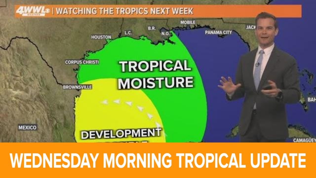 Gulf coast tropical development possible next week - YouTube