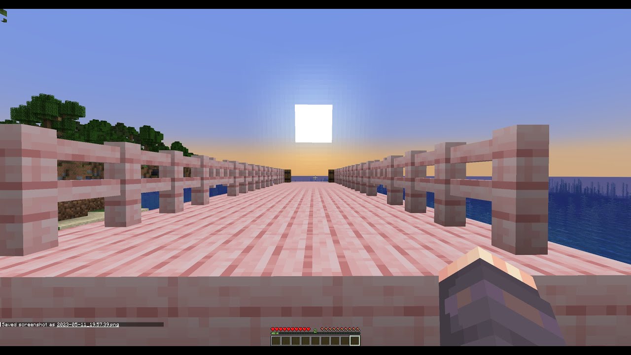 Building A Dock Using The New Cherry Wood In 1.20-pre1!