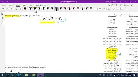 Use double-angle formula to rewrite an expression