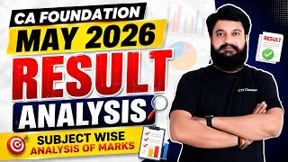 CA Foundation May 2026 Result Analysis I Subject-wise Marks Analysis #ctcclasses
