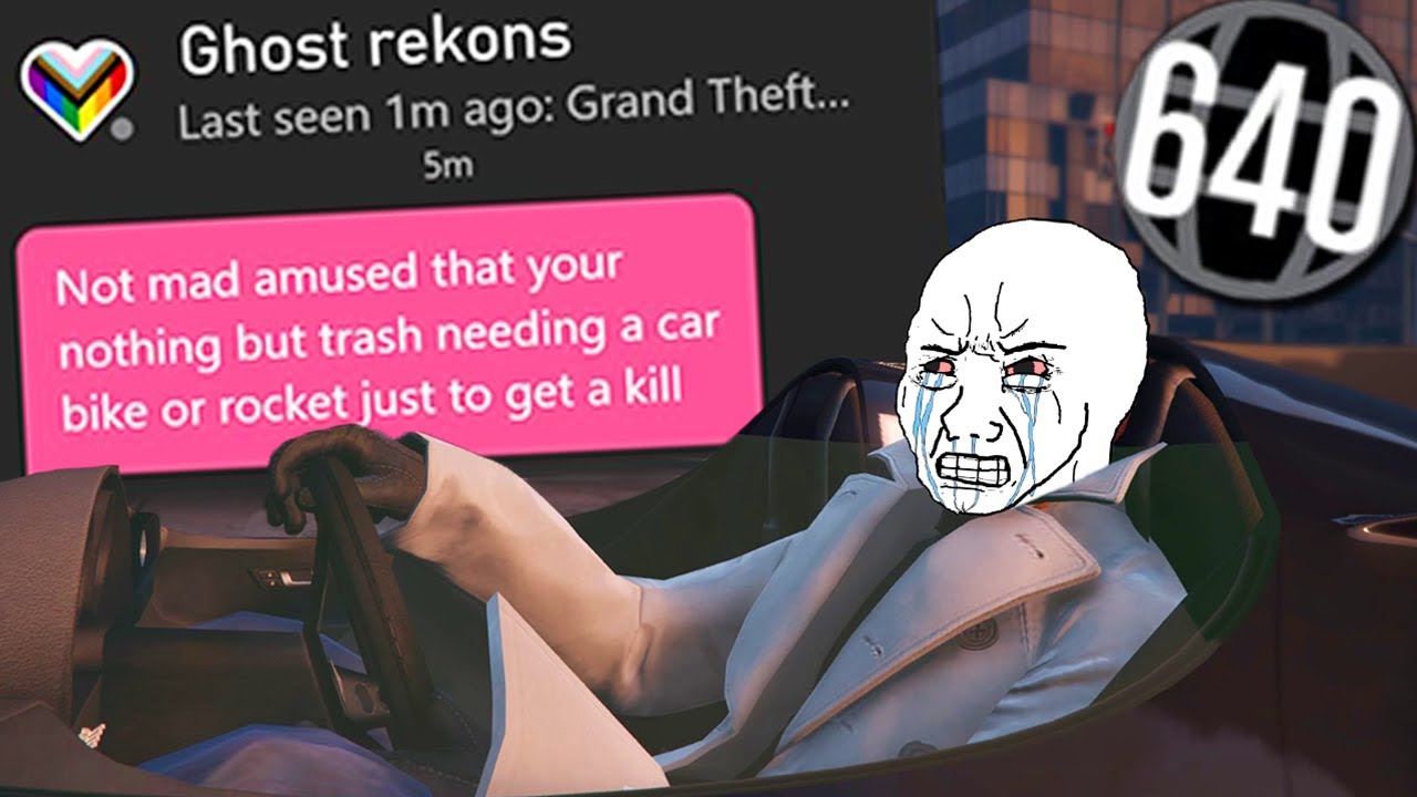 Level 640 Griefer Gets Triggered By My Scramjet On GTA Online - I guess I'm a rocket coward according to this griefer
