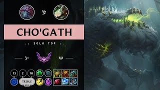 Cho'Gath Top vs Riven - EUW Master Patch 14.10