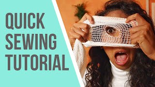 How To Repair Hole In Fishnet Tights For Dancers Easy Fix Fast Sew Diy