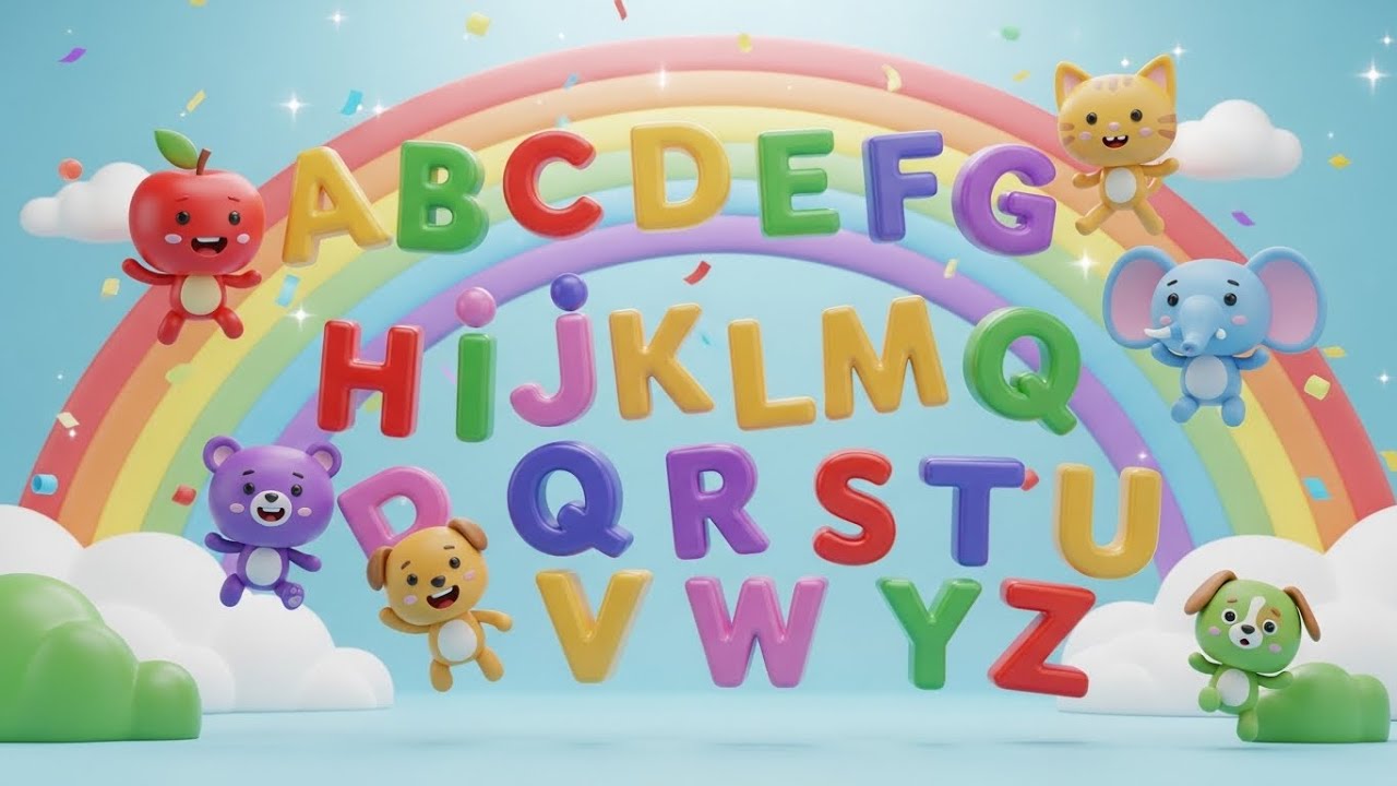 ABC Alphabet Song for Kids | A to Z Learning with Objects | 3D Cartoon Animation