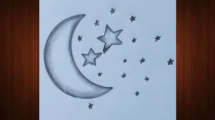 How to draw moon || Moon drawing || Easy moon drawing || Drawing pictures