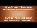 Assigning event handlers in JavaScript using DOM object property