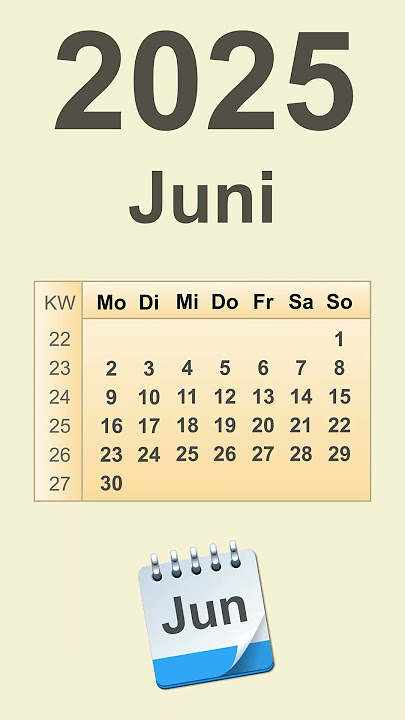 Kalender Juni 2025