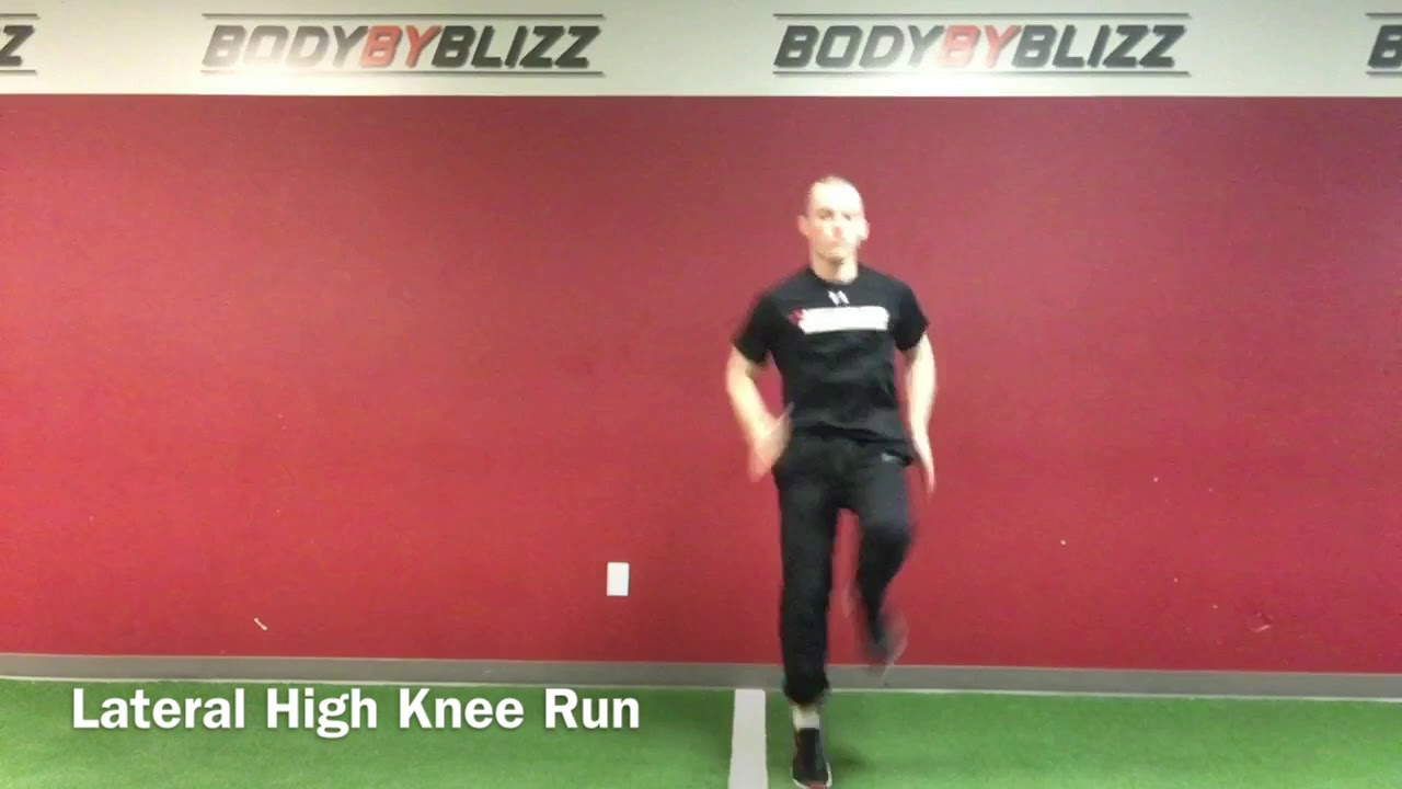 Lateral High Knee Run - YouTube