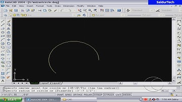 How to create TTR Circle in AutoCAD bangla tutorial