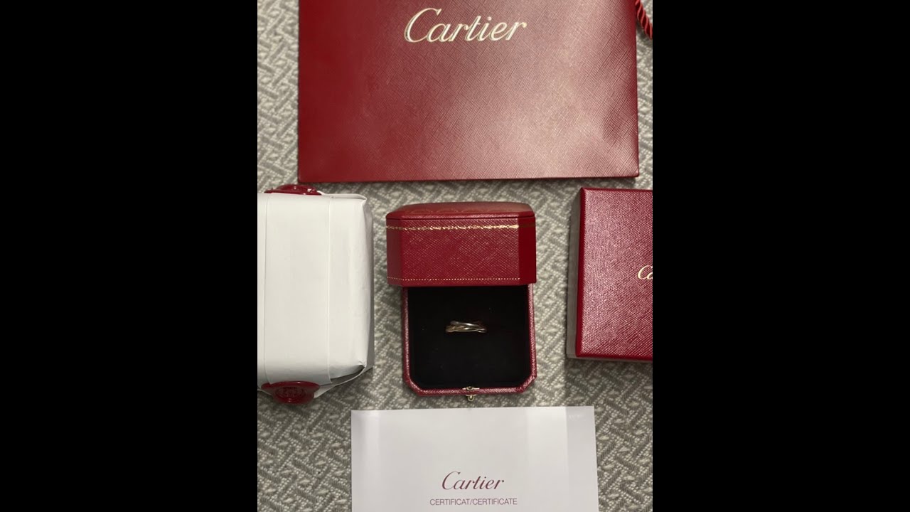 Cartier unboxing Trinity Ring/ Luxury Jewelry unboxing