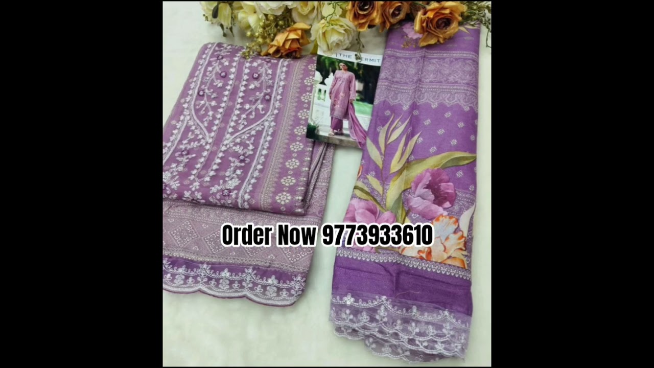 HERMITAGE Amahle Pakistani Lawn Embroidered Fancy Suits | 