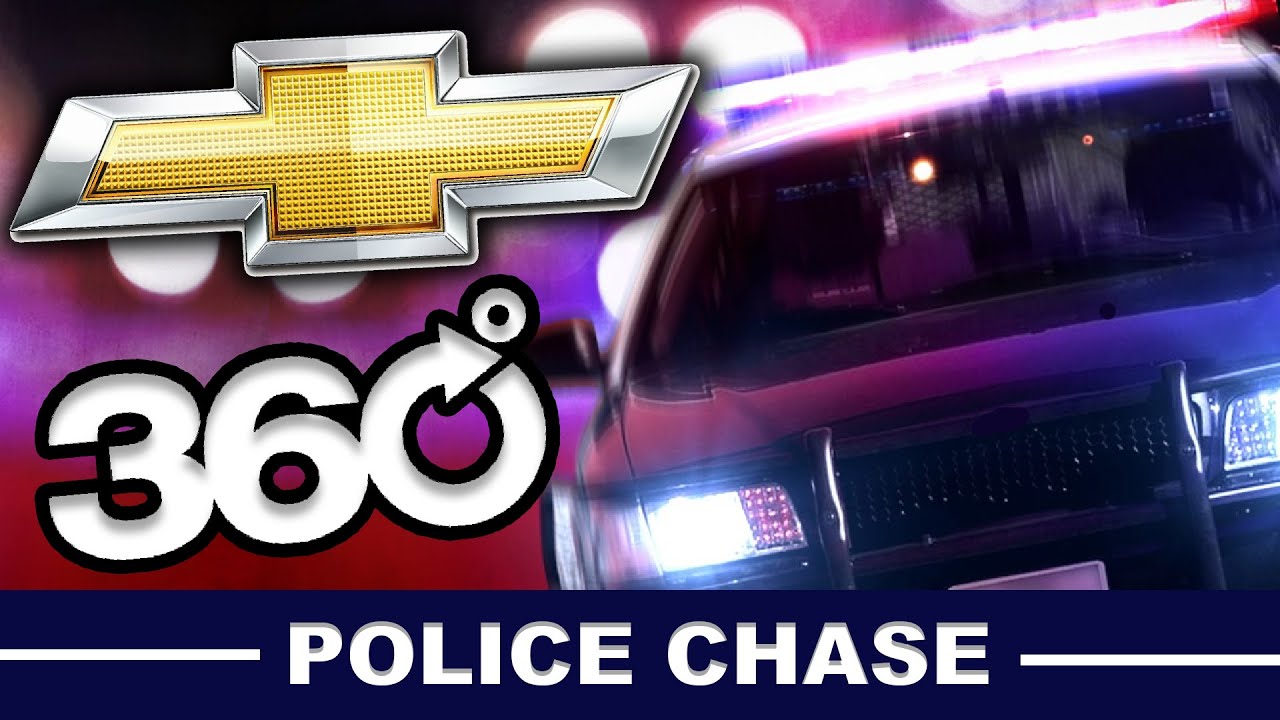 Caught on Tape: Police Cruiser (Chevy Tahoe) Pursues Fugitive in 360°