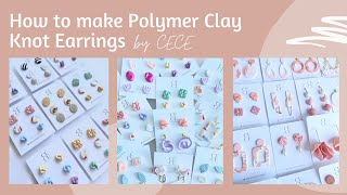 HOW TO MAKE POLYMER CLAY EARRINGS / KNOT STUD EARRINGS TUTORIAL screenshot 2