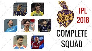 Kolkata Knight Riders 2018 Team List | Full Squad IPL 2018