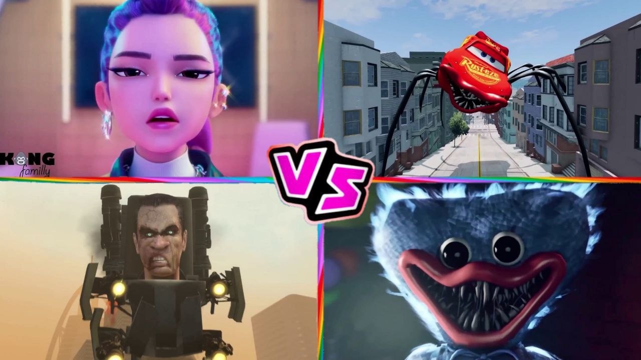 Kpop demon hunter 🆚 McQueen Eater 🆚 Skibidi toilet 🆚 Huggy Wuggy ExE - Tiles Hop