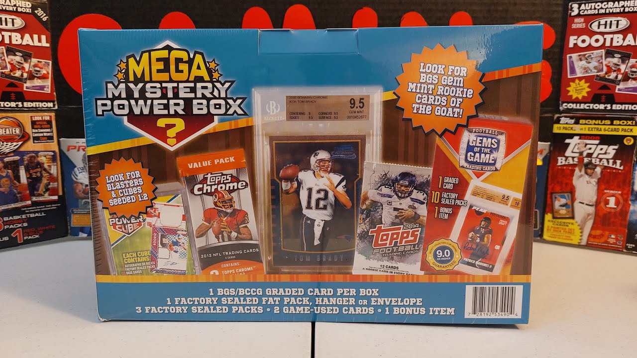 Brand New Mega Mystery Power Box " Football " Meijer Exclusive