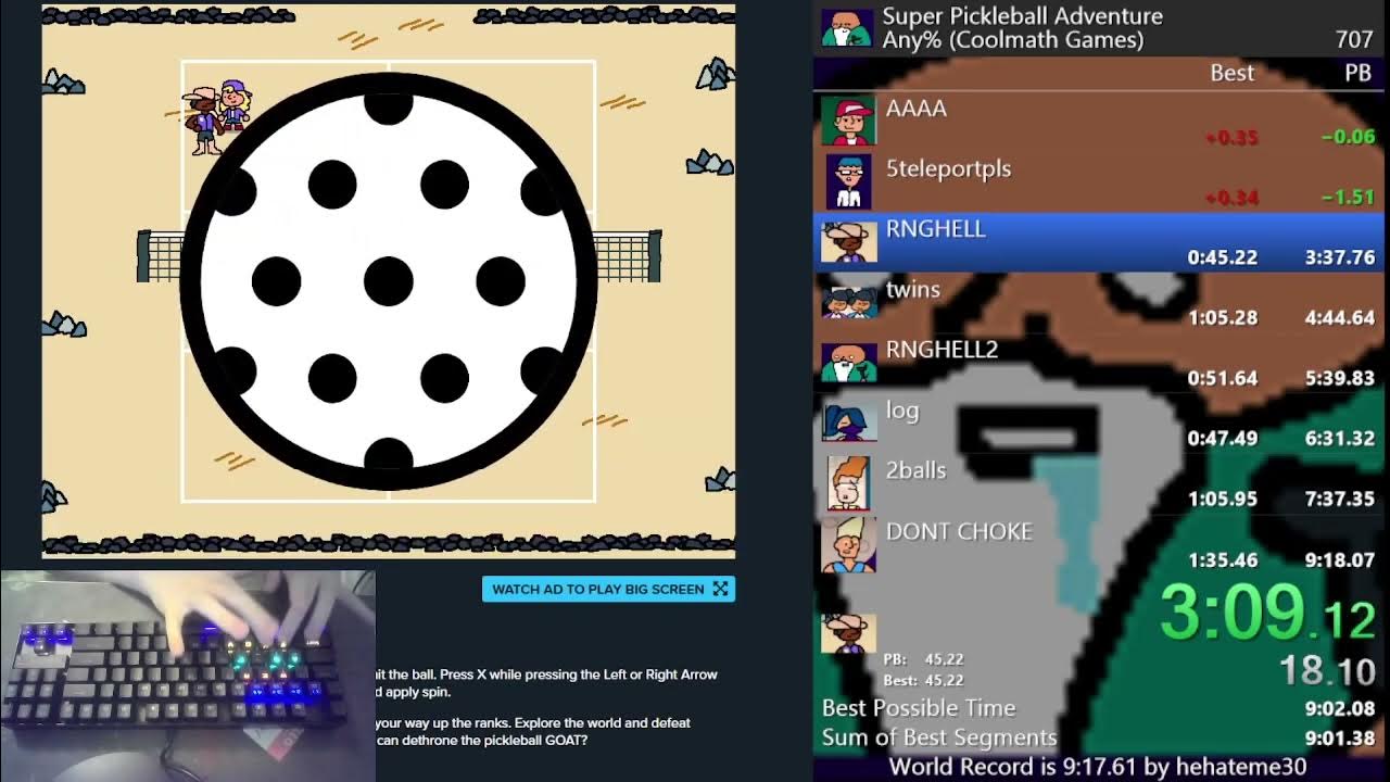 Super Pickleball Adventure Any World Record 916.033 YouTube