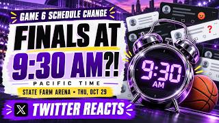 WNBA Finals at 9:30 AM! Valkyries vs Dream Game 6 Schedule Change + Twitter Reacts