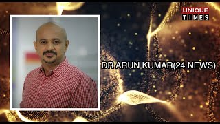 Dr Arun Kumar Receiving 14Th Minnalai Fmb Award For Best News Reader From Dr V P Nandakumar