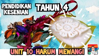 PENDIDIKAN KESENIAN TAHUN 4 : UNIT 10 HARUM MEWARGI : WANGIAN SENI UKIRAN ( SENI UKIRAN KREATIF )