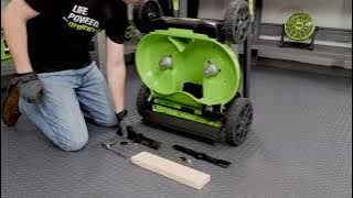 Maintenance Guide - Replacing the Blades (Greenworks Pro 25