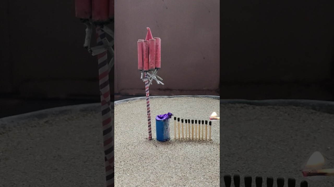 Matchstick Amazing Cracker experiment | Diwali cracker testing 2024 😀🙈