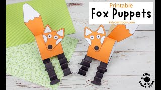 How To Make Fox Puppets