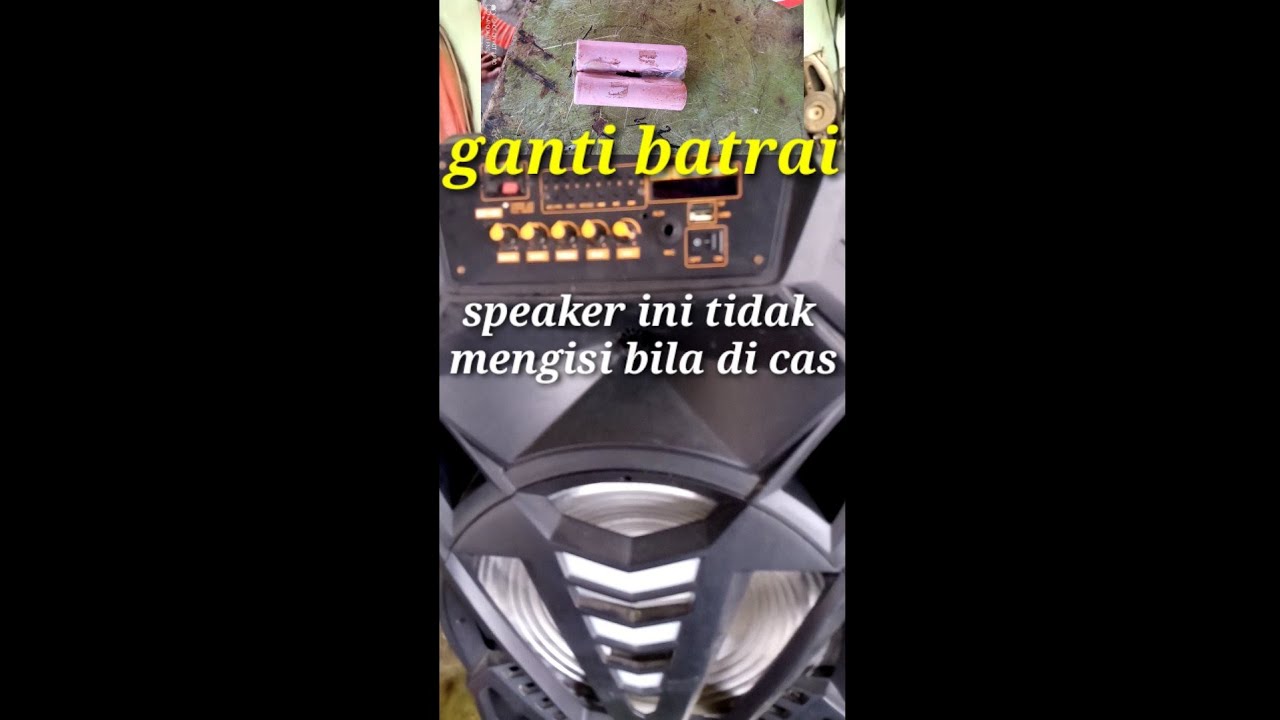 speaker advance 15 inch gak ngisi batrai,tidak ngecass