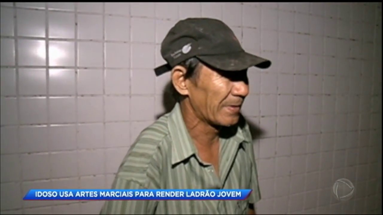 Idoso mestre em artes marciais imobiliza ladrão