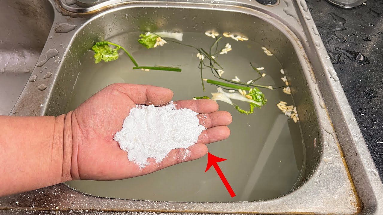 洗碗池下水道無論有多堵，扔一把它進去，馬上變疏通，不花一分錢 Dredge sink