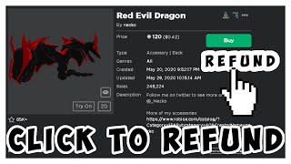 How To Refund Items In Roblox 2020 Tutorial Youtube - does roblox refund deleted items