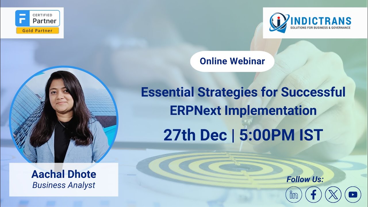 Webinar: Essential Strategies for Successful ERPNext Implementation