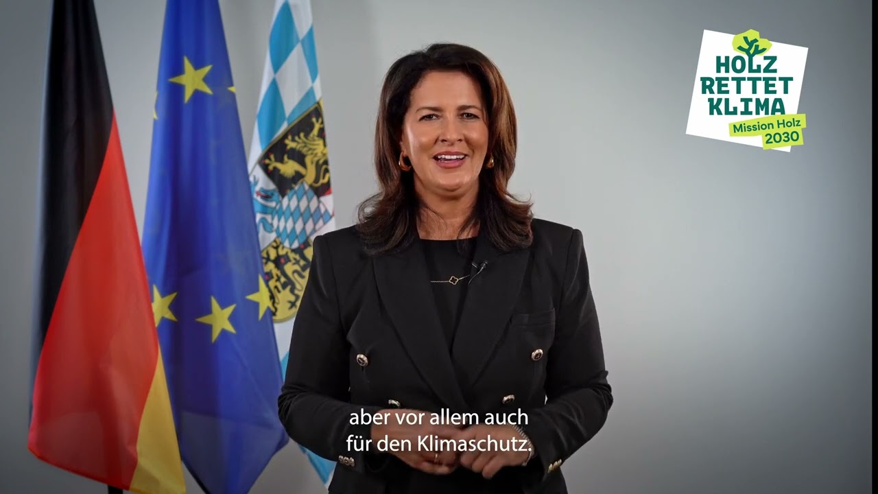 Michaela Kaniber über die CO2-Speicherfunktion von Holz