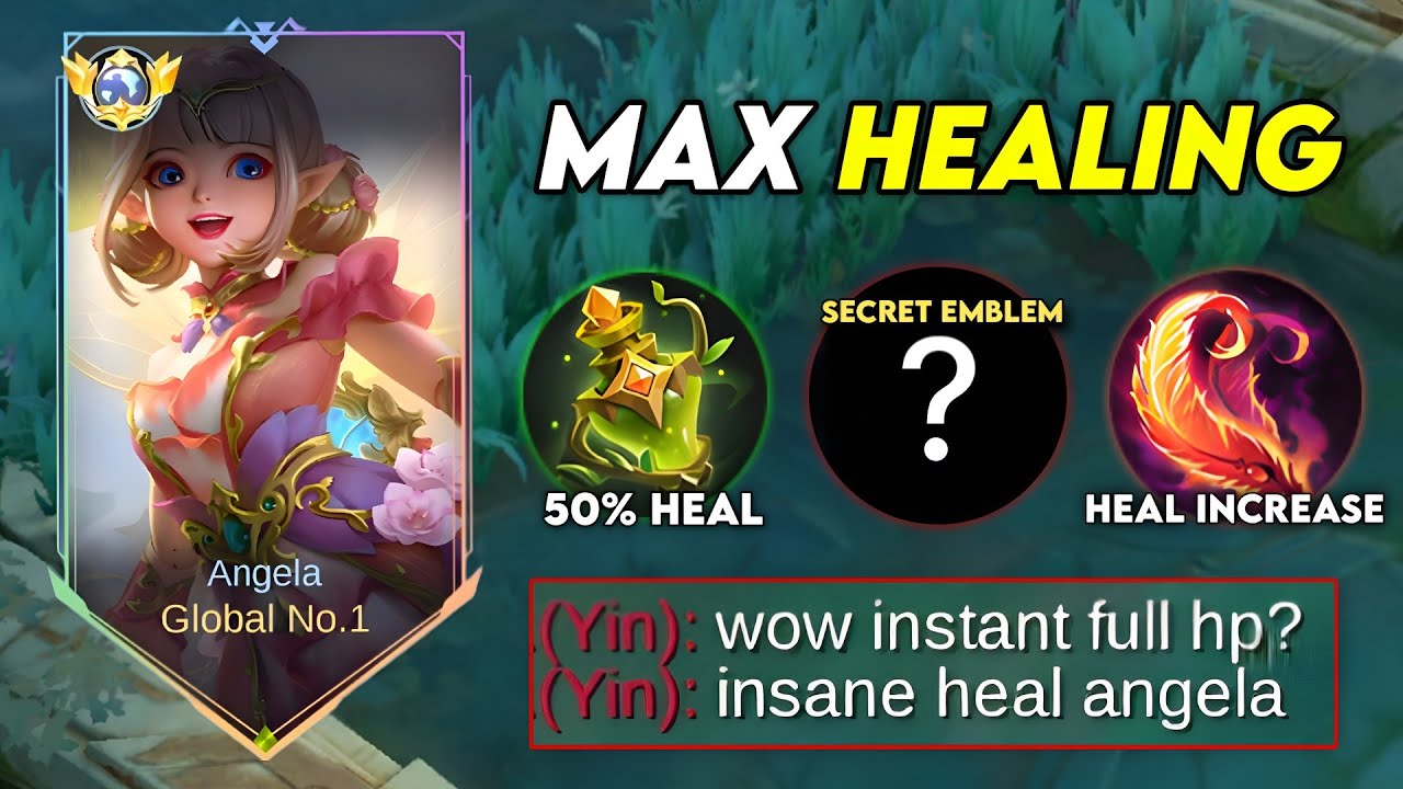 START ABUSING "MAX HEALING" ANGELA BUILD AND EMBLEM 2026!! (try this trick!!)