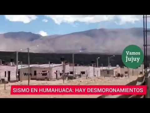 LO ÚLTIMO: el sismo partió los cerros de Humahuca en Jujuy