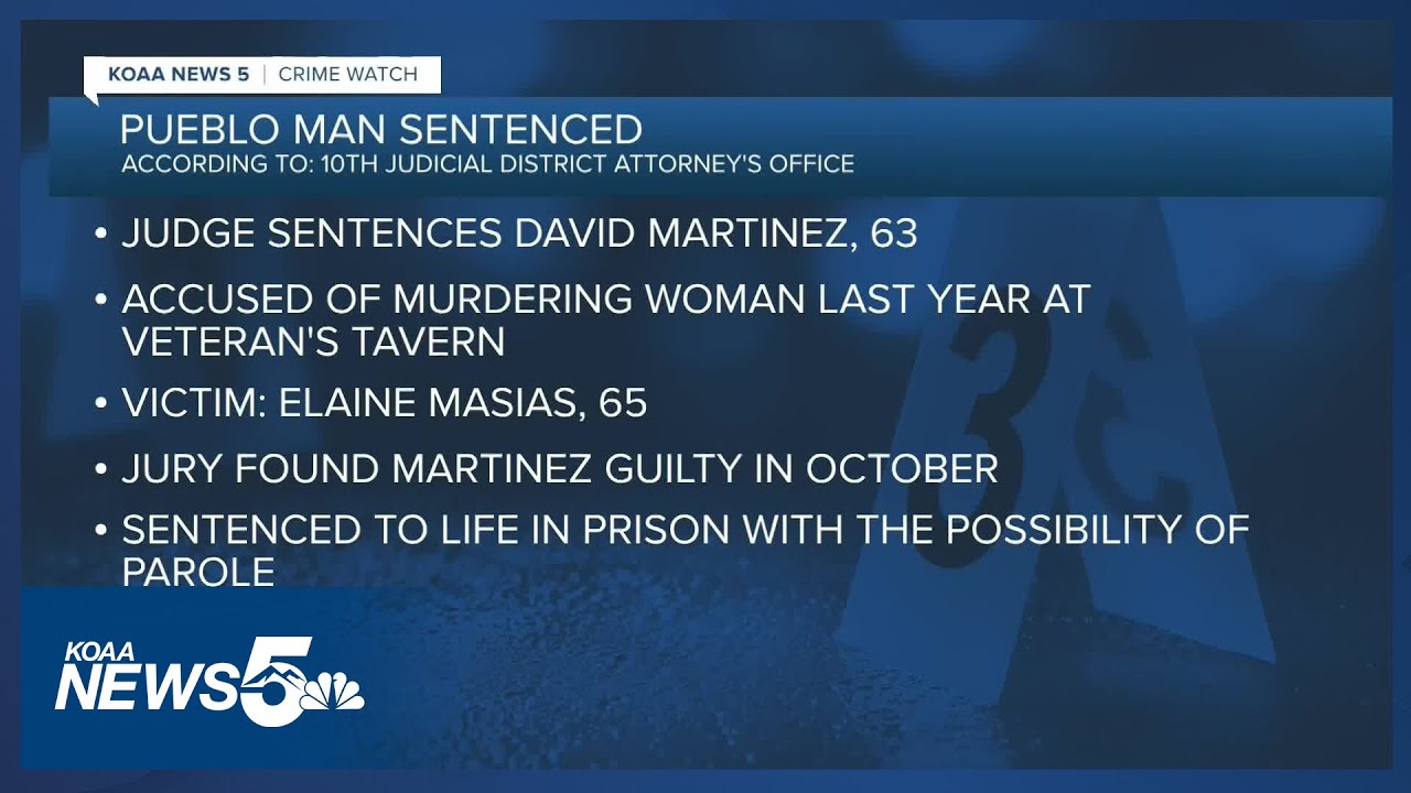 Pueblo man sentenced to life in prison for shooting at Veteran's Tavern ...