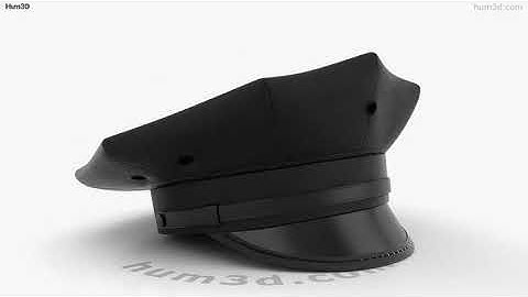 Eight Point Police Cap 3D model by 3DModels.org