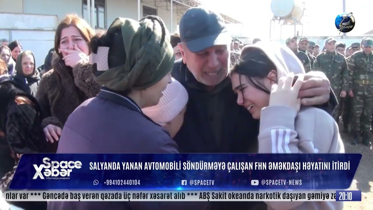 Salyanda Yanan Avtomobili Söndürməyə Çalışan FHN Əməkdaşı Həyatını İtirdi