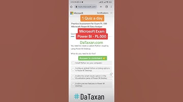FREE Microsoft Exam Practice test - PL-300 Power BI Data Analyst #powerbi #PL300 #quiz #python