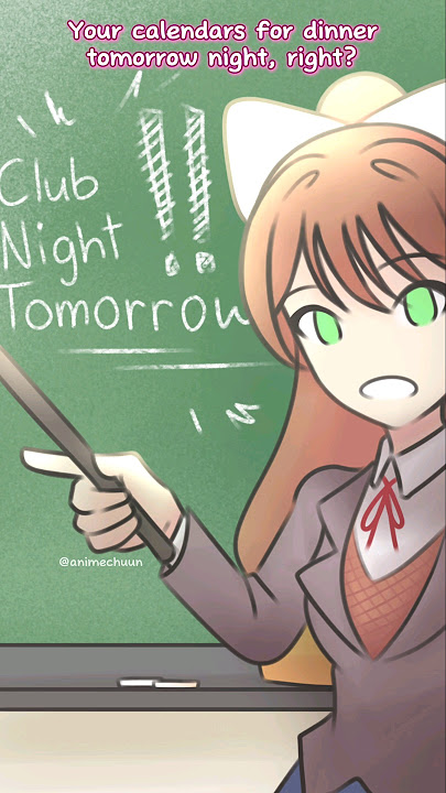 Sayori has bad attention span.. #ddlc #animation #memes